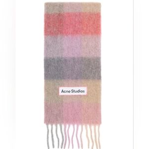 Acne Studios Mohair Checked Scarf